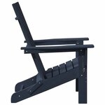 vidaXL Mobilier de jardin lounge 2 Pièces Bleu marine 74.5 x 80.5 x 90cm