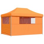 vidaXL Tente de fête 279 x 410 x 315 cm Orange Tissu Oxford