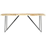 vidaXL Table de salle à manger 180x90x76 cm Bois de manguier massif