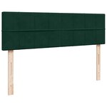 vidaXL Cadre de lit ottoman avec matelas vert foncé 140x200 cm velours