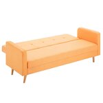 vidaXL Canapé Tissu Orange
