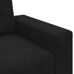 vidaXL Fauteuil noir 100x78x80 cm velours