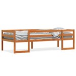 vidaXL Cadre de lit d'enfant marron cire 75x190 cm bois de pin massif