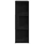 Armoire d'angle vidaXL noir chêne 33x33x100 cm en bois d'ingénierie