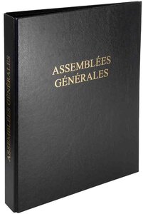 Reliure registre économique 32x26cm 4 anneaux Assemblées générales EXACOMPTA