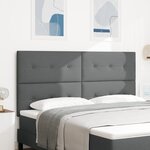 Tête de lit capitonnée gris foncé 180 cm en tissu