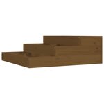 vidaXL Jardinière Marron miel 78x78x27 cm Bois massif de pin