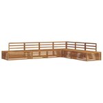 vidaXL Ensemble de canapés d'extérieur 6 Pièce Naturel