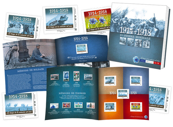 Livret Collector timbres - Mémoire de Guerres 14-18 - International