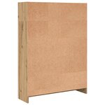 vidaXL Bibliothèque chêne artisanal 80x24x109 cm bois d'ingénierie