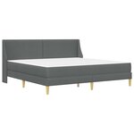 vidaXL Cadre de lit avec matelas avec tête de lit Polyester