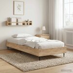 vidaXL Cadre de lit Chêne Sonoma 80 x 200 cm Bois d'ingénierie