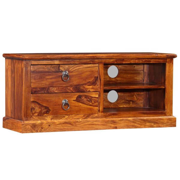 vidaXL Meuble TV Bois massif de Sesham 90x30x40 cm