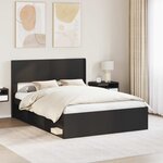 vidaXL Tête de lit Noir PB