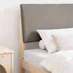 vidaXL Tête de lit capitonnée Taupe 100 cm Pin massif
