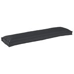vidaXL Coussin de Palette pour Banc Noir 150x40x8 cm - Tissu Oxford