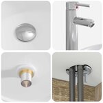vidaXL Vanité de lavabo mural Chêne Sonoma 49 5 x 44 5 x 66 cm