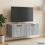 vidaXL Meuble TV mural Sonoma gris 78 5 x 31 x 30 cm Bois d'ingénierie