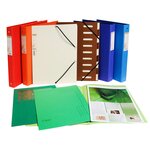 Classeur rembordé papier 2 anneaux 30mm Forever - A4  bleu foncé EXACOMPTA