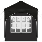 vidaXL Tente de fête pop-up 192 x 192 x 245 cm Noir