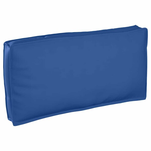 vidaXL Coussin pour assise / dossier de palette avec oreiller Bleu royal