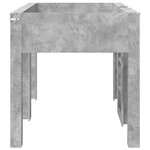 vidaXL Lit Superposé pour Enfants avec stockage Gris béton 90 x 190 cm