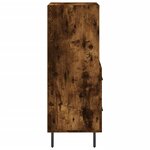 vidaXL Buffet Chêne fumé 34 5x34x90 cm Bois d'ingénierie