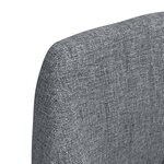 Vidaxl tabourets de bar lot de 2 gris foncé tissu