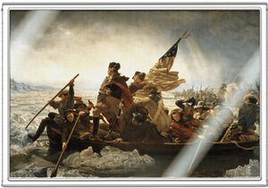Monnaie WASHINGTON CROSSING THE DELAWARE Feuille Argent 1 Cedi Ghana 2026 (PRÉCOMMANDE)