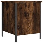 vidaXL Banc de rangement chêne fumé 40x42 5x50 cm bois d'ingénierie