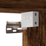 vidaXL Armoire à miroir de salle de bain chêne fumé bois d’ingénierie