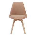 Lot de 6 chaises de salle à manger bouclé taupe 03_0009893