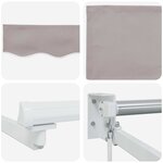 vidaXL Store rétractable manuel avec LEDs 3 x 2 5 m