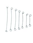 (couronne de 5000) lien bouclé plastifié longueur 24mm