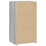 vidaXL Buffet sonoma gris 50x41x93 cm bois d'ingénierie