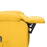 vidaXL Fauteuil jaune tissu