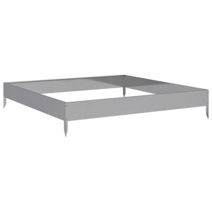 vidaXL Lit surélevé de jardin 100x100x18 5 cm acier inoxydable