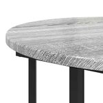 vidaXL Ensemble de tables d'appoint 2 Pièces Gris sonoma et Noir