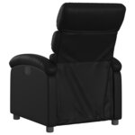 vidaXL Fauteuil inclinable noir similicuir