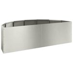 vidaXL Jardinière Argent 120 x 60 x 35 cm Acier inoxydable