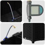 vidaXL Pots de jardin Noir 120 x 40 x 37.5 cm Acier