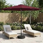vidaXL Parasol de jardin avec lampes LED 300 x 300 cm Polyester