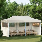 vidaXL Tente de fête 291 x 580 x 315 cm Crème Tissu Oxford