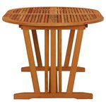 vidaXL Table de jardin 200x100x75 cm Bois d'eucalyptus solide