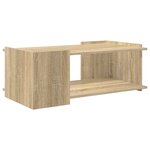 vidaXL Table basse Chêne Sonoma 90 x 50 x 33 cm Bois d'ingénierie