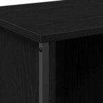 vidaXL Meuble TV Chêne noir 102 x 35 x 45 cm Bois d'ingénierie