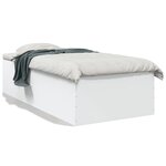 vidaXL Cadre de lit blanc 90x200 cm bois d'ingénierie