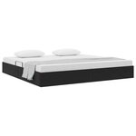 vidaXL Cadre de lit ottoman avec stockage Noir 200 x 200 cm Velours