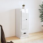 vidaXL Buffet haut blanc brillant 36x35 5x103 5 cm bois d'ingénierie