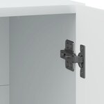 vidaXL Cabinet de chevet 2 Pièces Blanc 43 x 34 5 x 47 cm